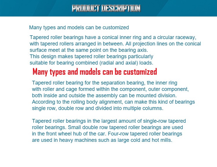 Tapered Roller Bearings