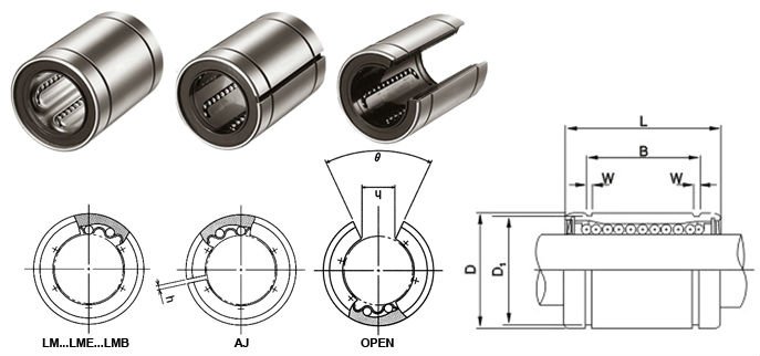 Free Sample Custom High Precision Linear Bearings/Linear Bushing