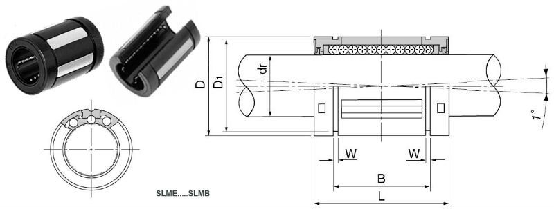 Linear Bushing Bearing LMBS