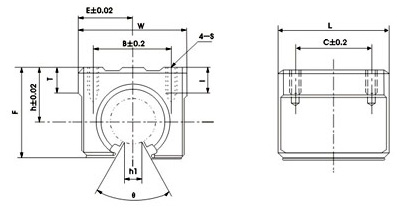 SME Open Type Linear Ball Motion Bearing Sliding Block