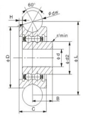 SG U Groove Double Row Ball Bearings