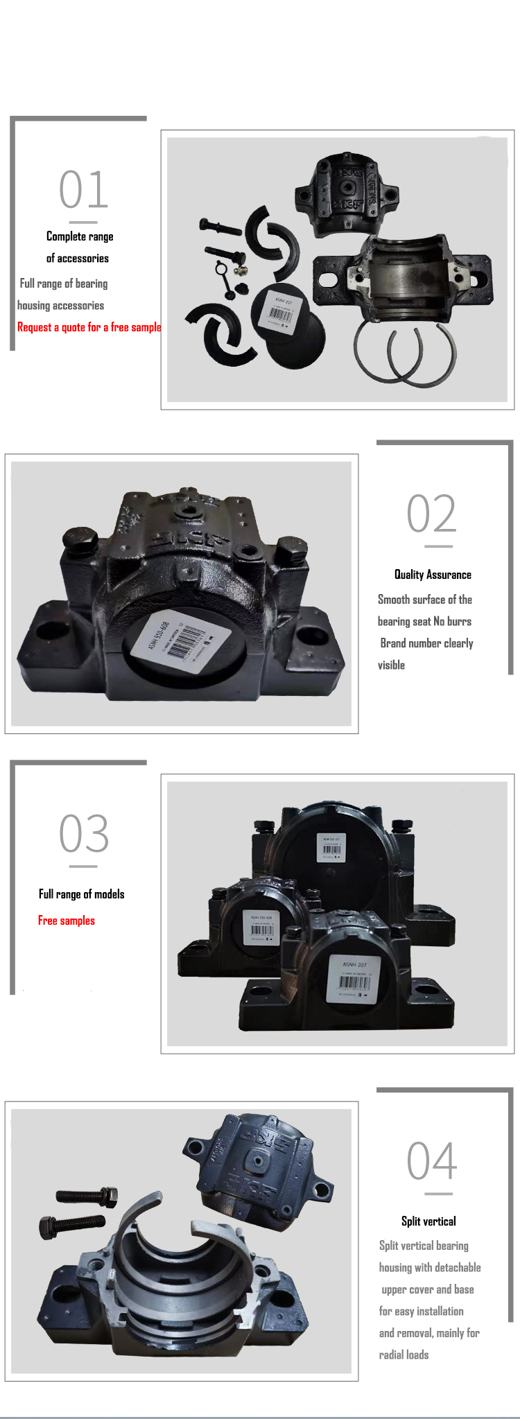 Split Bearings Plummer Block Housings SNL Plummer Block