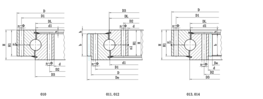 Single Row 4 Point Contact Ball Slewing Bearing - 01 Series